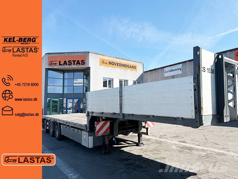 BRDR PLATZ 3 axle Stepdeck / 3 achseTiefbettauflieger Vlakke laadvloeren