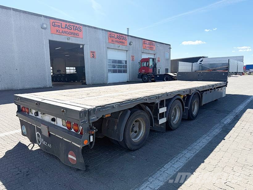 BRDR PLATZ 3 axle Stepdeck / 3 achseTiefbettauflieger Vlakke laadvloeren