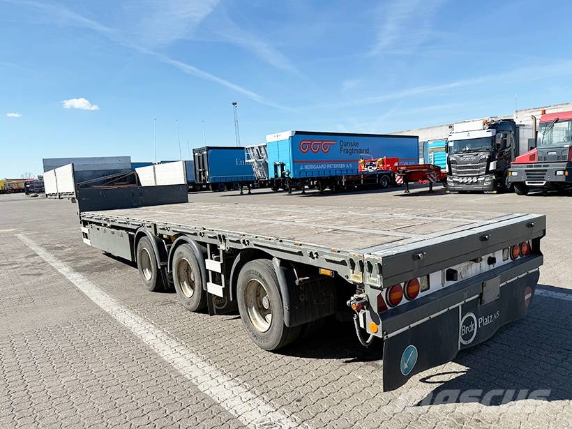 BRDR PLATZ 3 axle Stepdeck / 3 achseTiefbettauflieger Vlakke laadvloeren