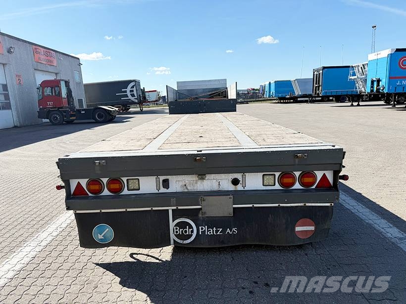 BRDR PLATZ 3 axle Stepdeck / 3 achseTiefbettauflieger Vlakke laadvloeren