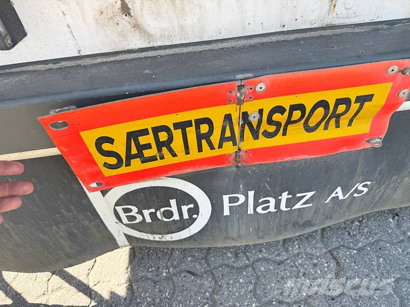 BRDR PLATZ 3 axle Stepdeck / 3 achseTiefbettauflieger Vlakke laadvloeren