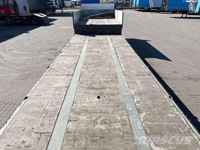 BRDR PLATZ 3 axle Stepdeck / 3 achseTiefbettauflieger Vlakke laadvloeren