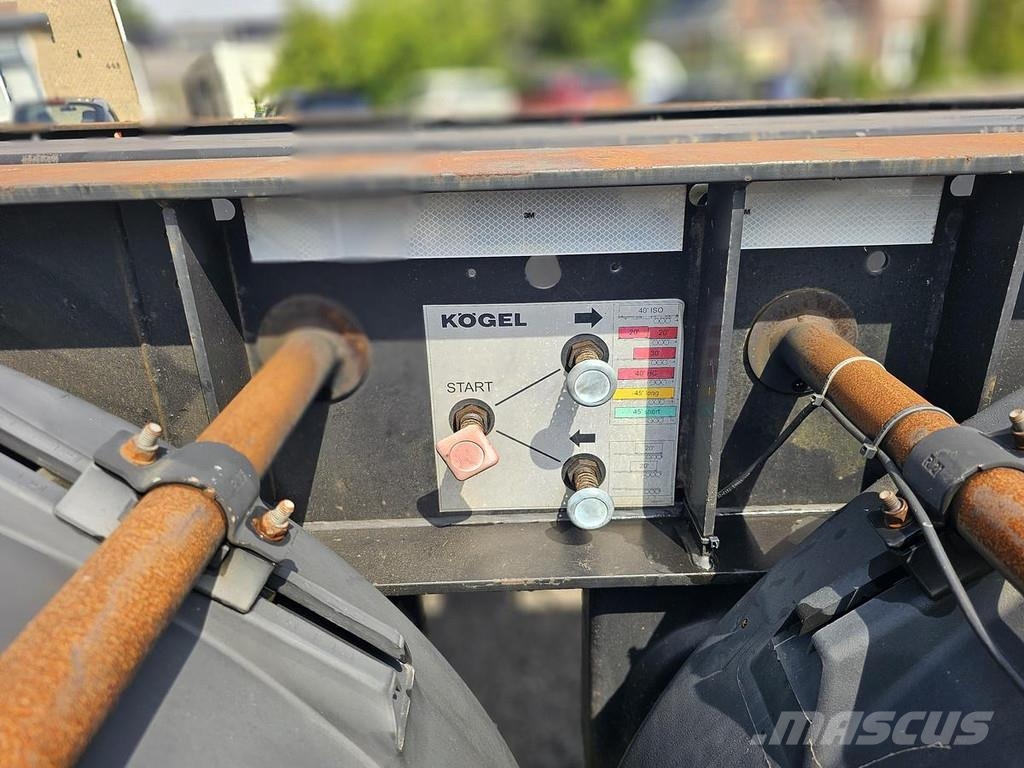 Kögel PORT 40 SIMPLEX 20./ EXTENDIBLE/SAF DISC. نصف مقطورات حاويات