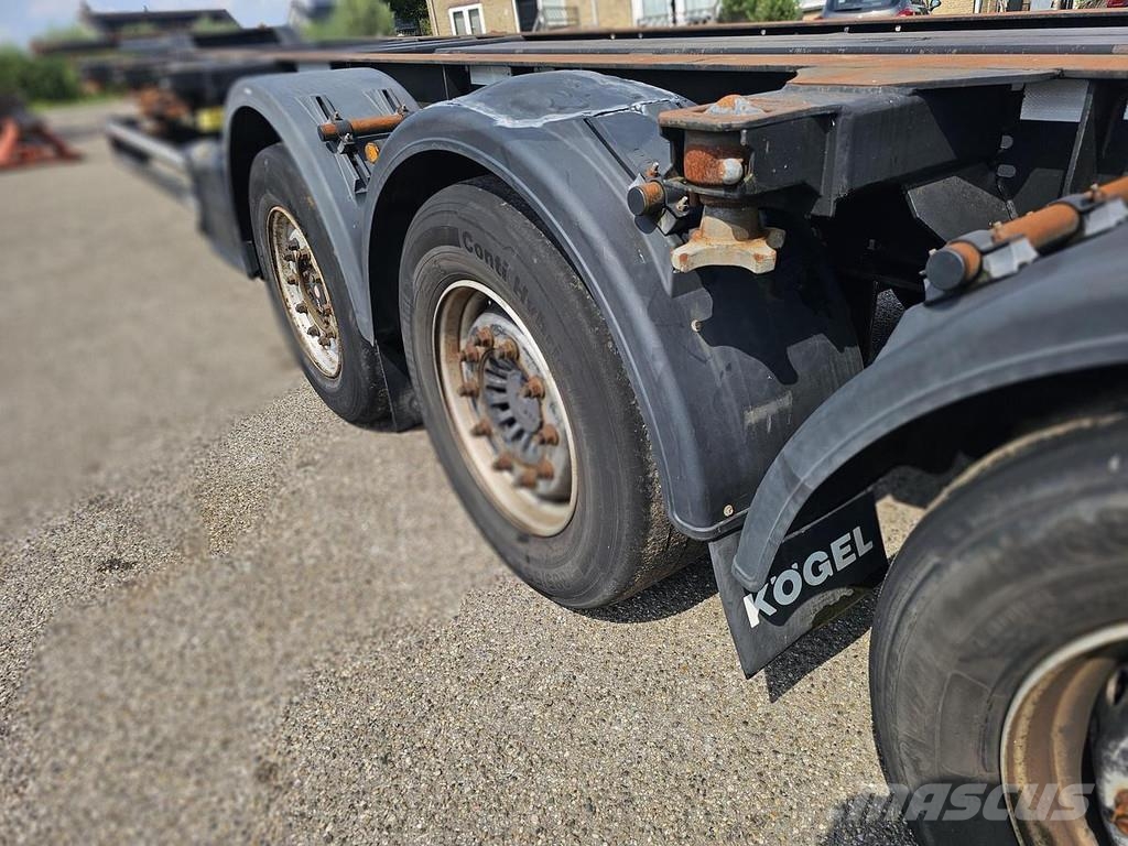 Kögel PORT 40 SIMPLEX 20./ EXTENDIBLE/SAF DISC. نصف مقطورات حاويات