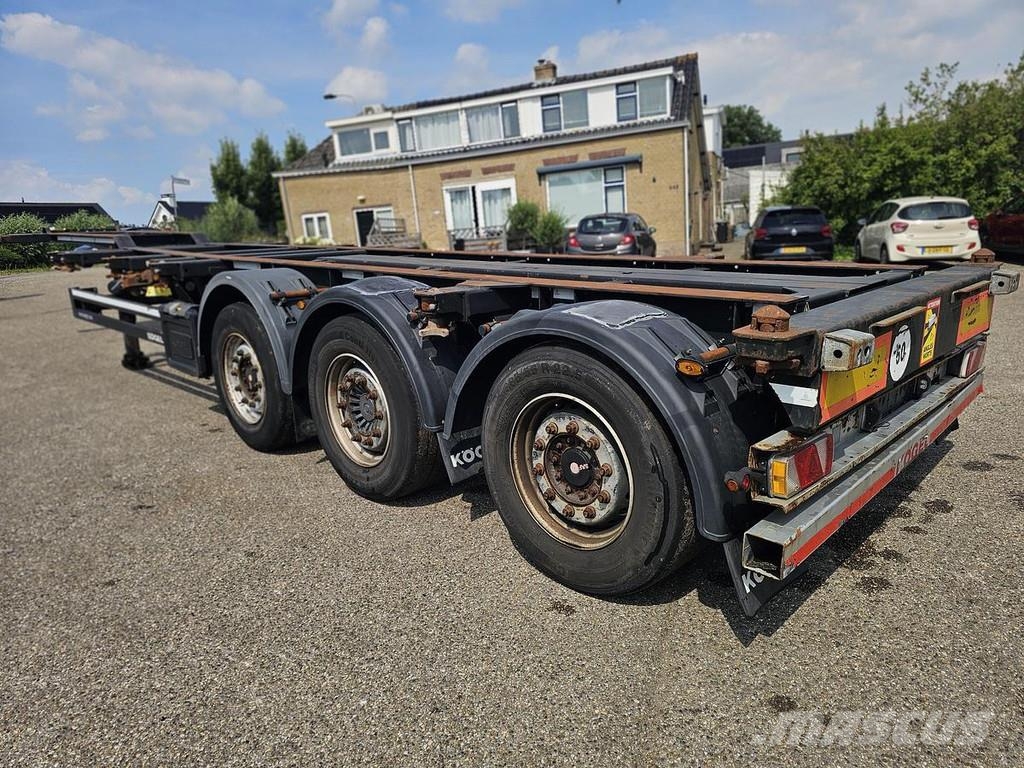 Kögel PORT 40 SIMPLEX 20./ EXTENDIBLE/SAF DISC. نصف مقطورات حاويات