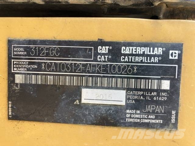 CAT CAT 312F GC حفارات صغيرة أقل من 7 طن (حفارات صغيرة)