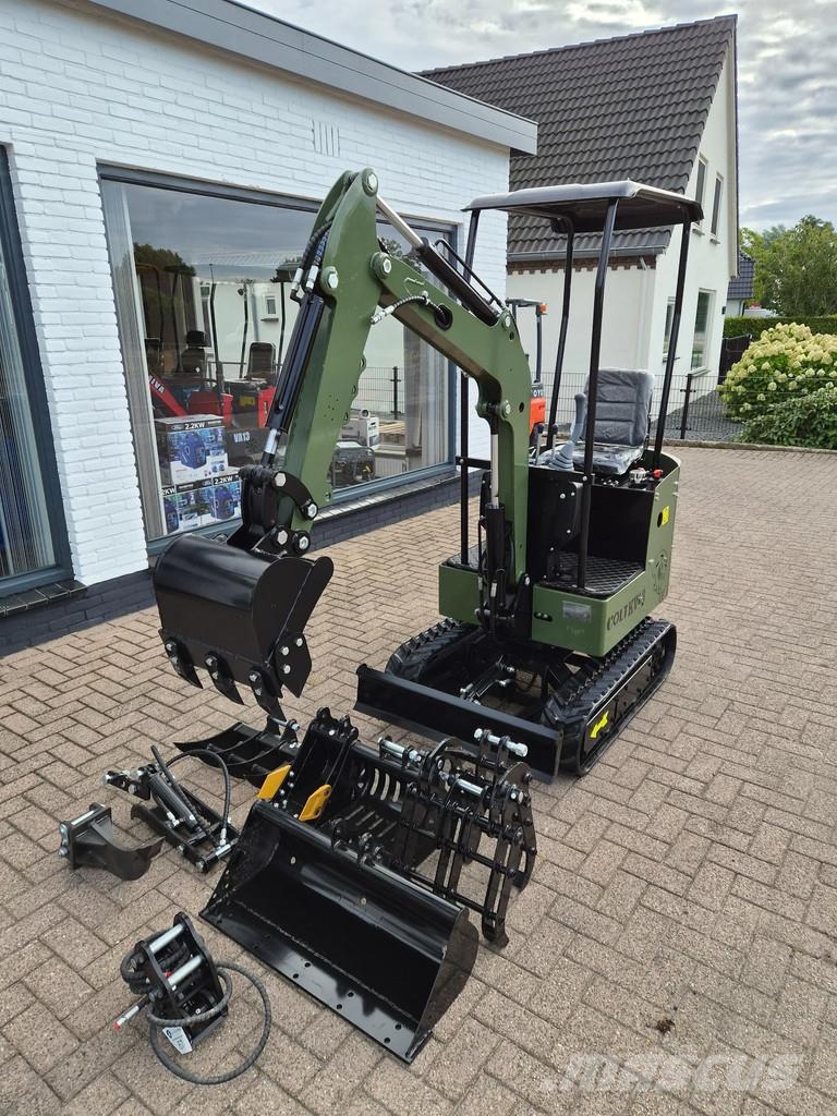 Colt diesel 1300 kg graafmachine! Minigraver army Mini excavadoras < 7t