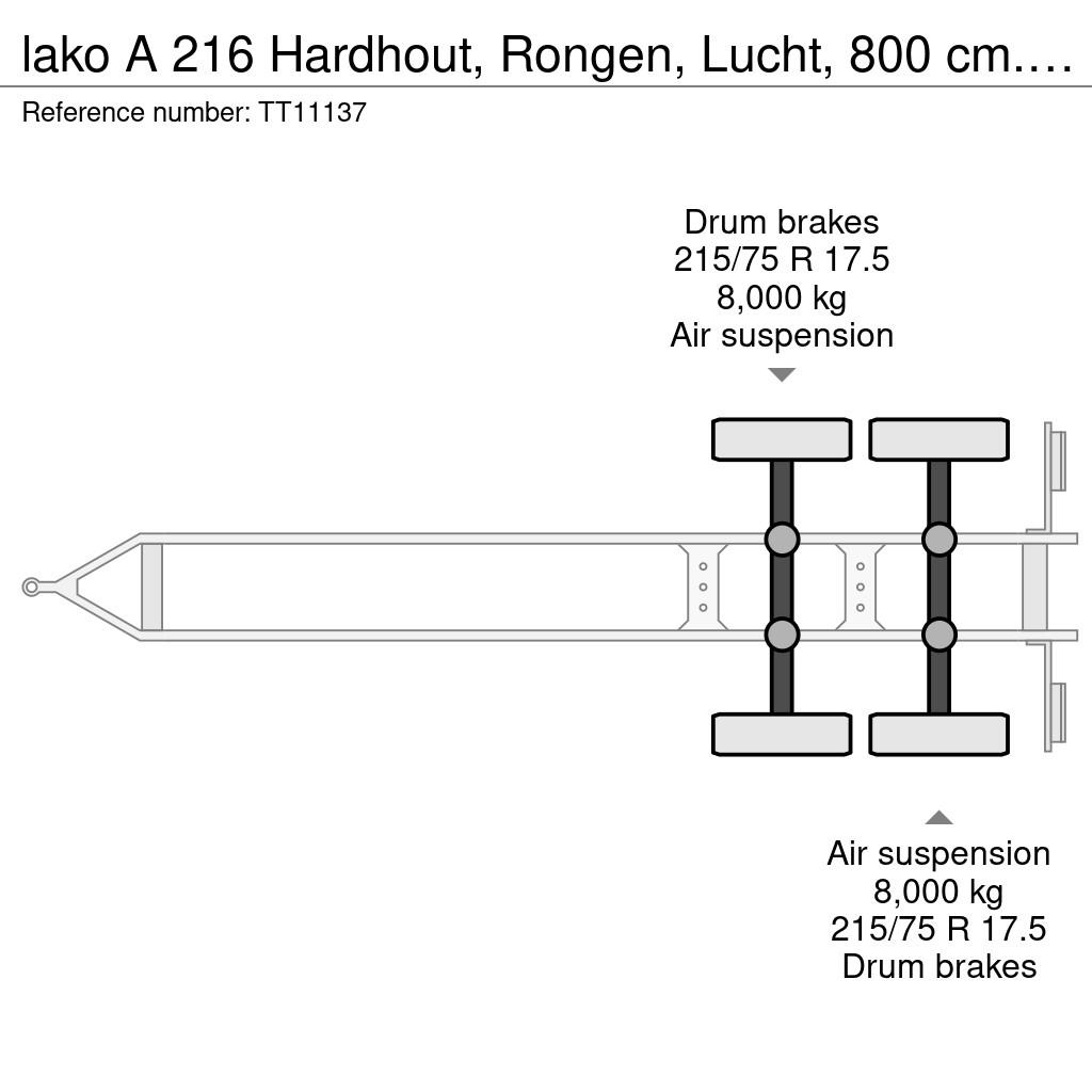 Lako A 216 Hardhout, Rongen, Lucht, 800 cm. Zeer Goed Valníky