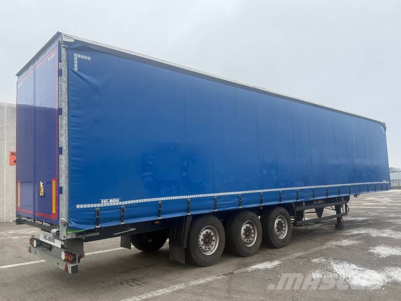 Kel-Berg 3 axle Curtainsider / Planenauflieger Tentinės puspriekabės