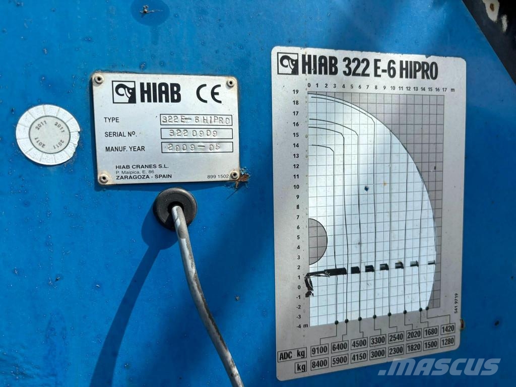 Volvo FH 16 540 8x4*4 HIAB 322E-6 + JIB / BOX L=5448 mm Автокранове