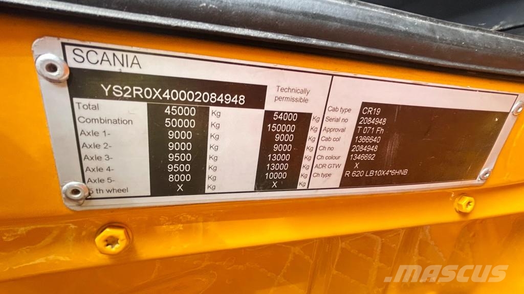 Scania R620 Zwaar transport combinatie | pendel as | 150 트랙터 유닛