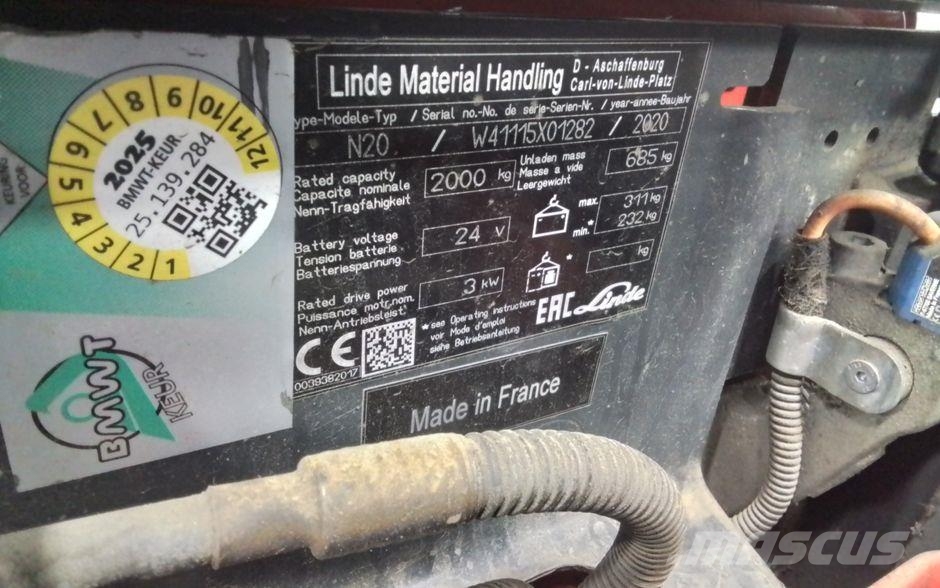 Linde N20 1115 serie Matalakeräilytrukit