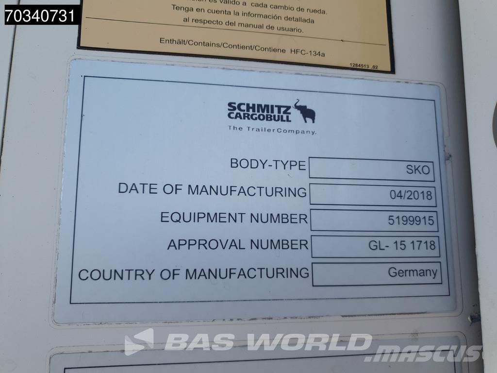 Schmitz Cargobull SCB*S3B 3 axles Bi-temp Doppelstock Lift Axle TUV نصف مقطورات بدرجة حرارة قابلة للضبط