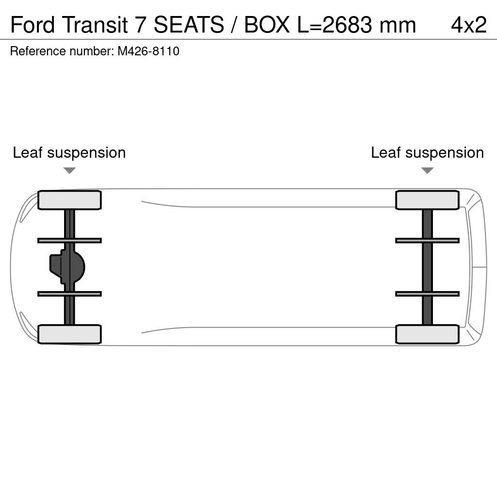 Ford Transit 7 SEATS / BOX L=2683 mm Furgonetas basculantes