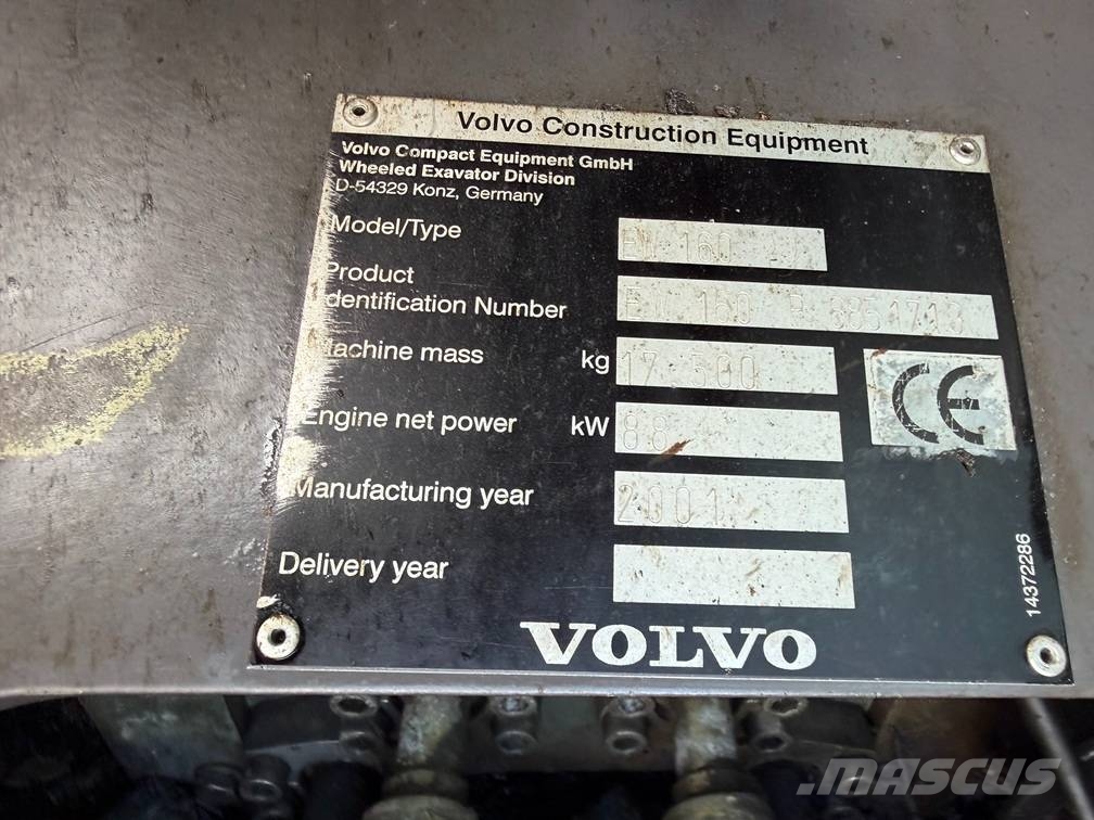 Volvo EW 160 Wielgraafmachines