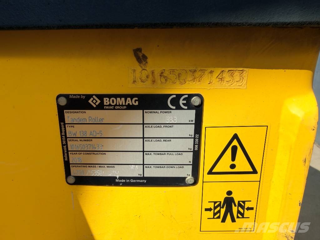 Bomag BW138 AD-5 Dvojni valjarji