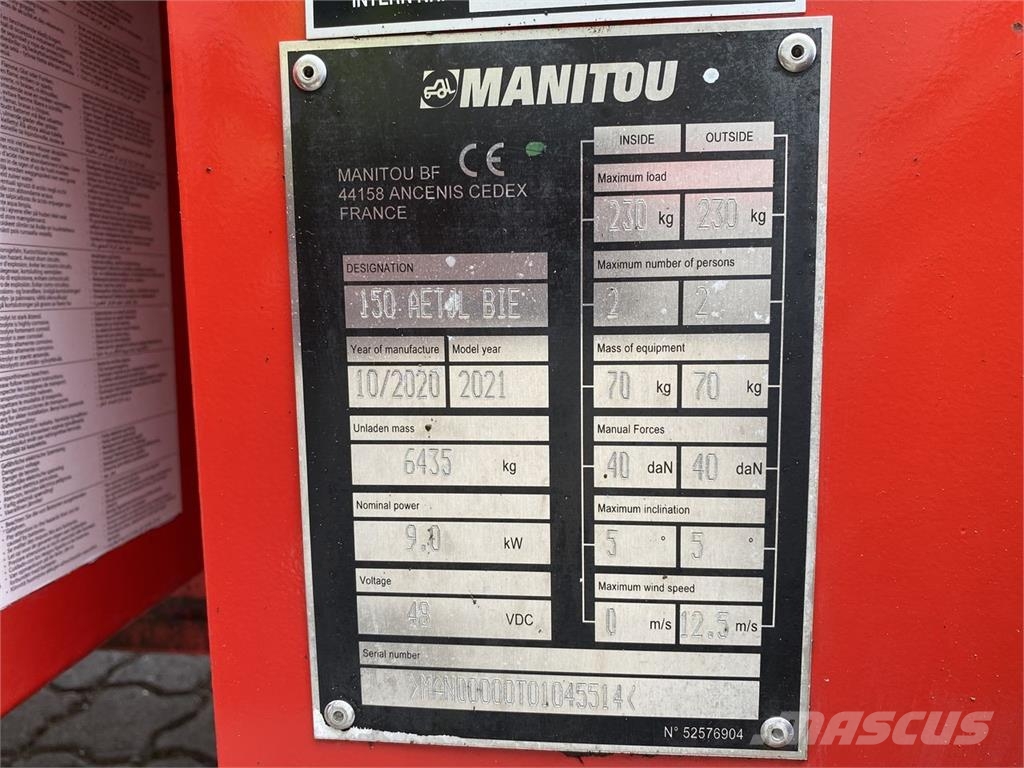 Manitou 150AETJ-L BI-ENERGY Knikarmhoogwerkers