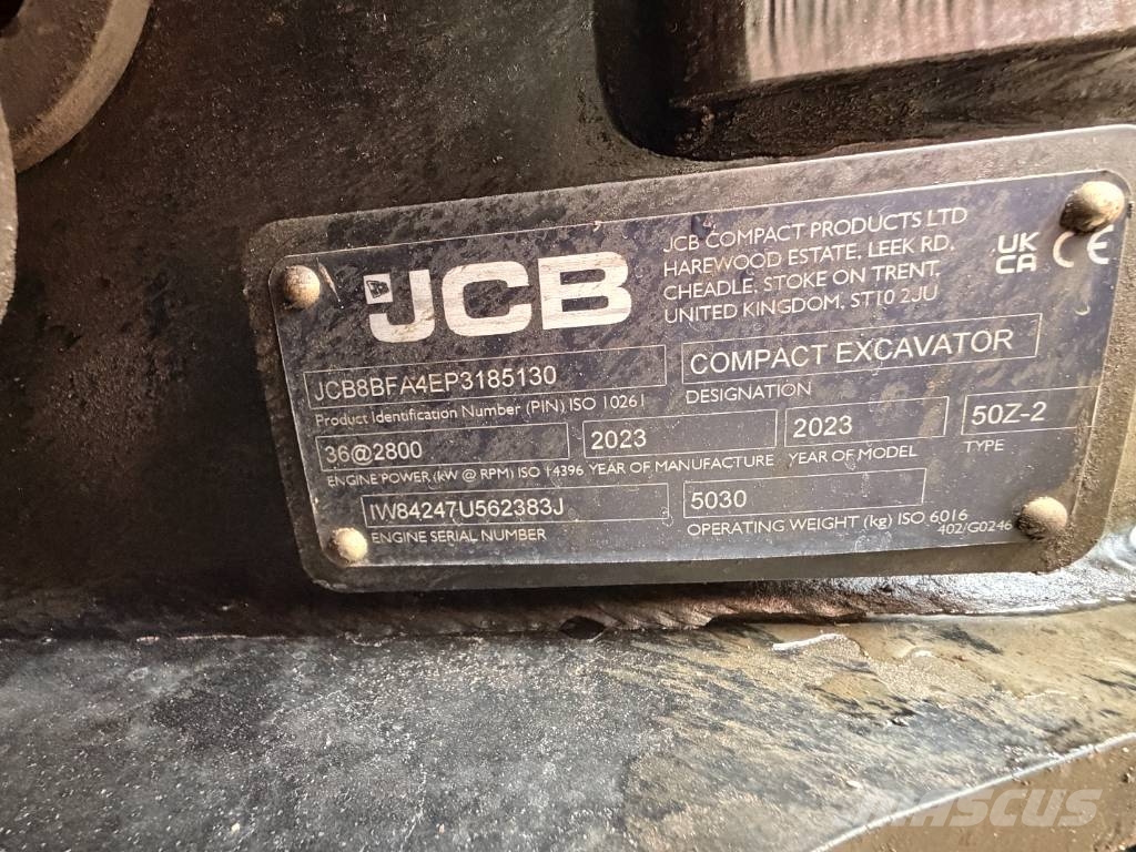 JCB 50 Z-2 5 Ton Excavator Mini excavators < 7t (Mini diggers)