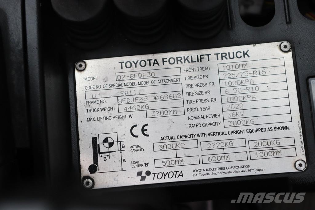 Toyota 02-8FDF30 02-8FDF30 Другие складские механизмы