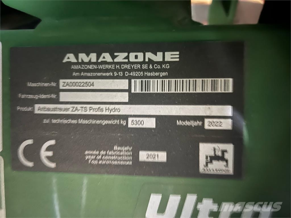 Amazone ZA-TS profi hydro 액체 비료 살포기