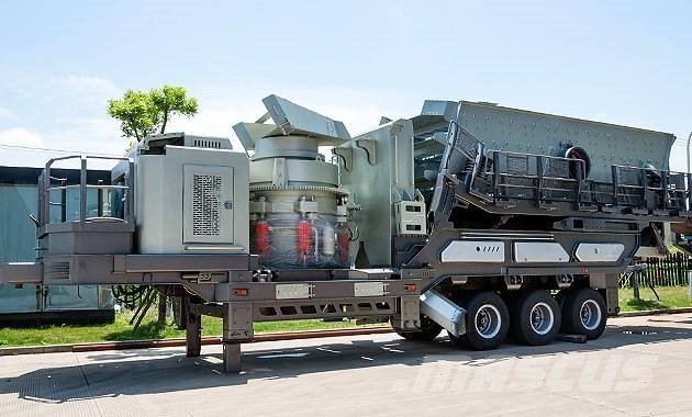 Liming Y3S2160 Mobile hydraulic Cone Crusher with Screen Mobile Brecher