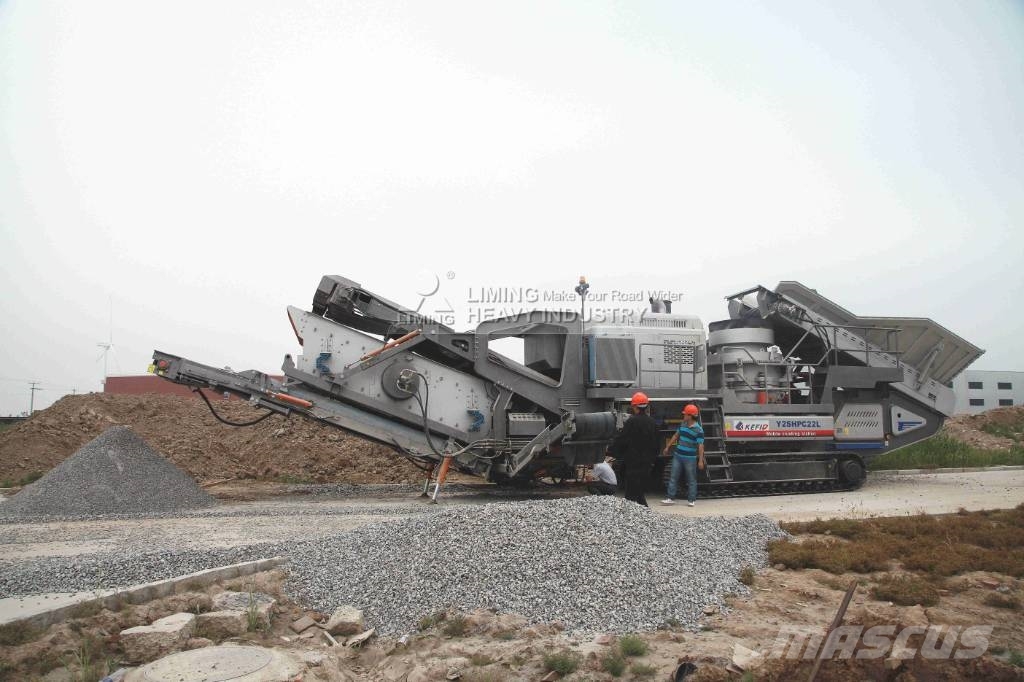 Liming Y3S2160 Mobile hydraulic Cone Crusher with Screen Mobile Brecher