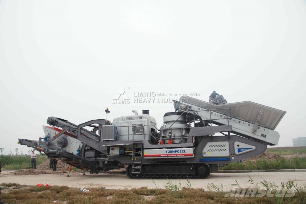 Liming Y3S2160 Mobile hydraulic Cone Crusher with Screen Mobile Brecher