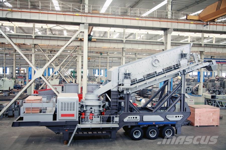 Liming Y3S2160 Mobile hydraulic Cone Crusher with Screen Mobile Brecher