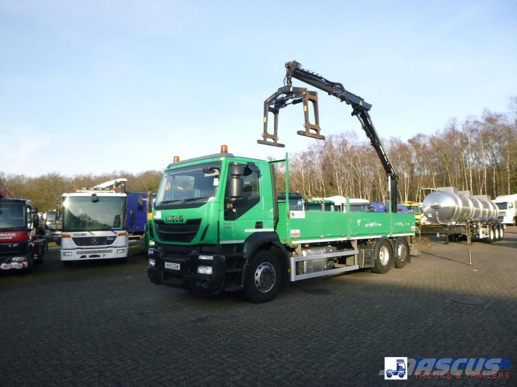 Iveco Stralis 310 6x2 Euro 6 RHD + Atlas 129.3 crane Kranen voor alle terreinen