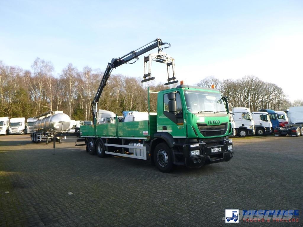 Iveco Stralis 310 6x2 Euro 6 RHD + Atlas 129.3 crane Kranen voor alle terreinen