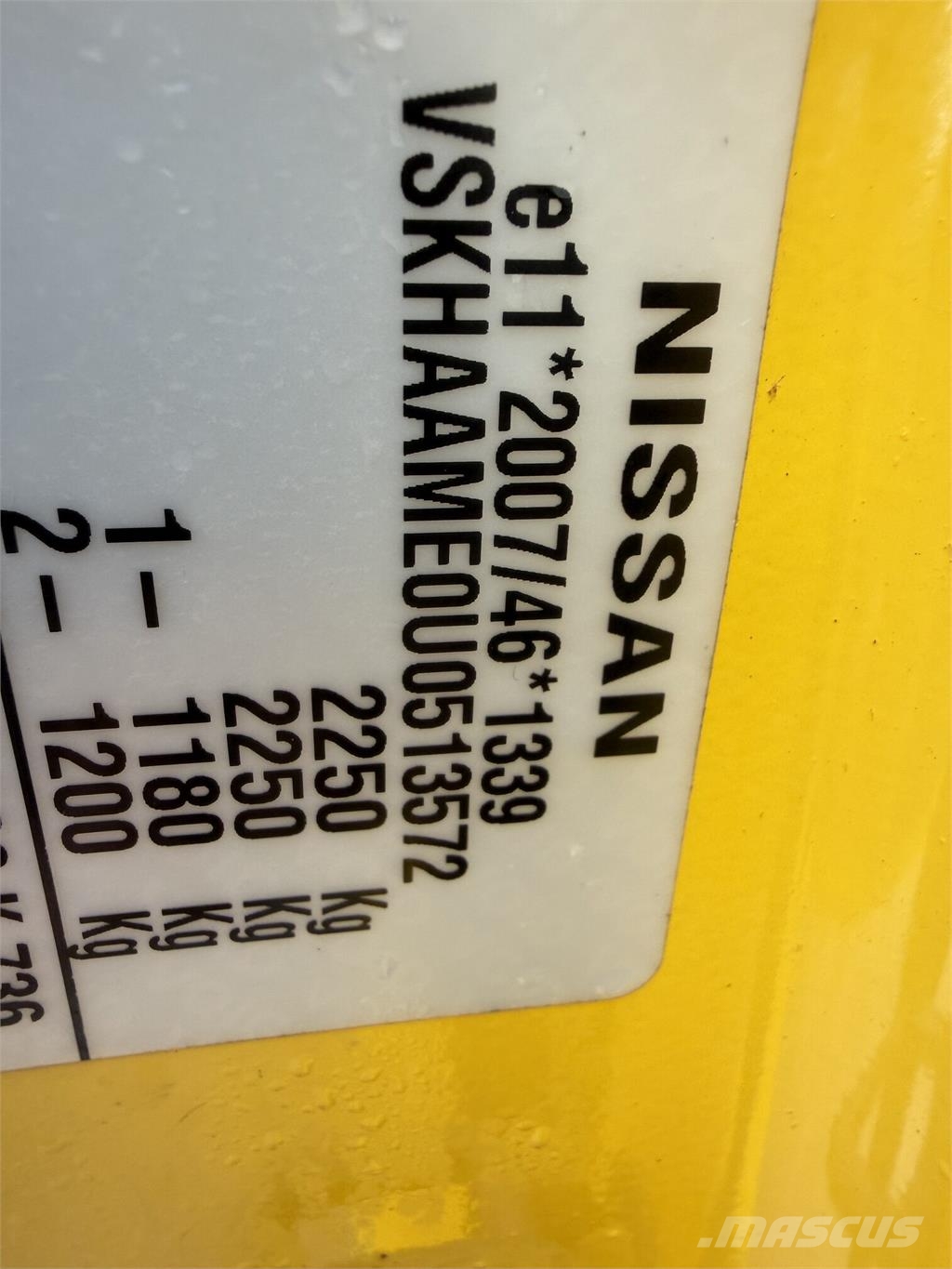 Nissan e-NV200 VIN 572 Dostavna vozila / kombiji