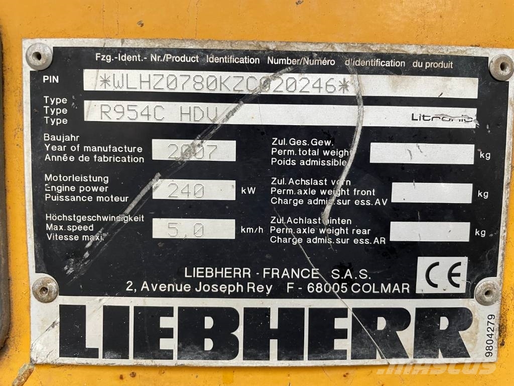 Liebherr R 954 C HDV UHD - HRD Demolition 944 27 M Reach Εκσκαφείς κατεδαφίσεων