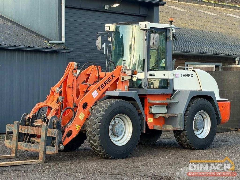 Terex TL160 Quick coupler + Bucket + Forks - Air conditi Wielladers