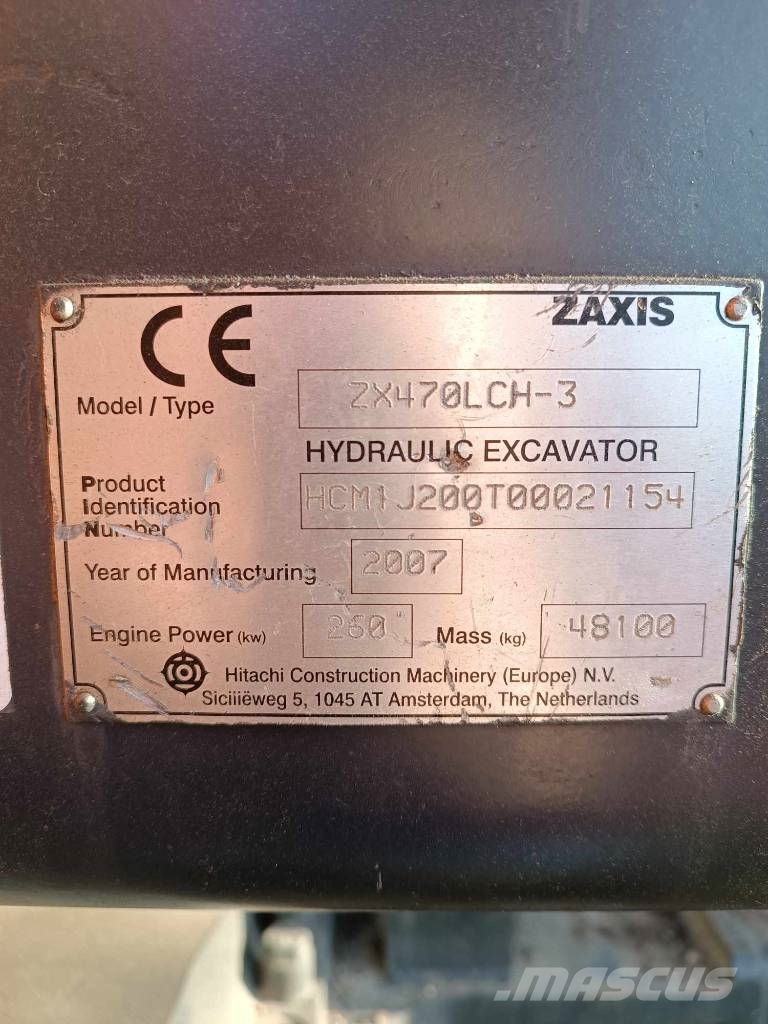 Hitachi ZX 470 LC H-3 Roomikekskavaatorid