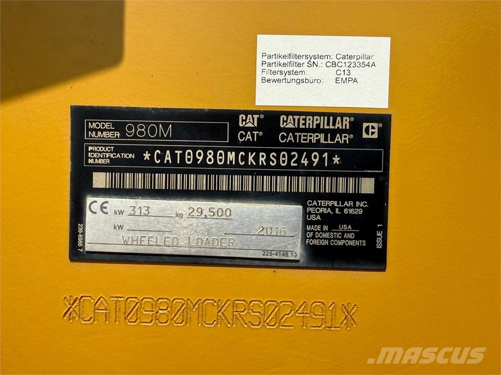 CAT 980M Wielladers