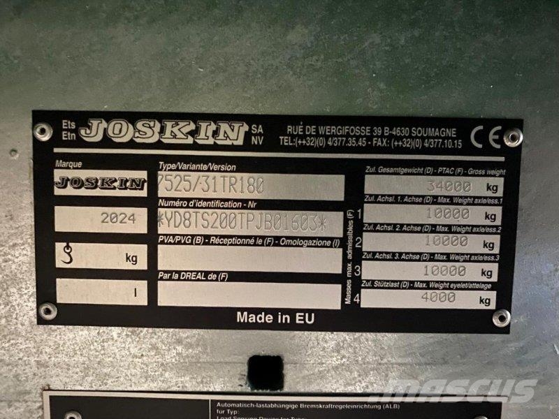 Joskin Tetra-SPACE 7525/31TR180 Balenwagens
