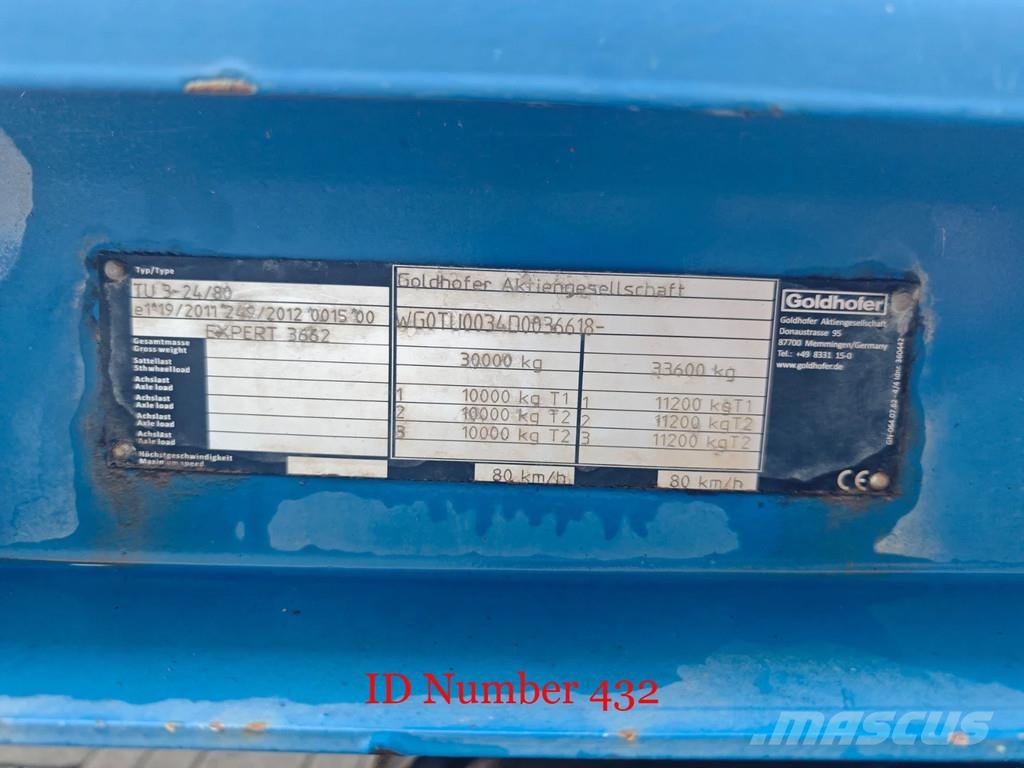 Goldhofer TU 3-24/80 Low loaders