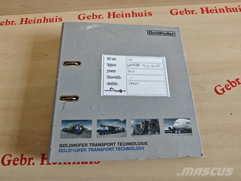 Goldhofer TU 3-24/80 Low loaders