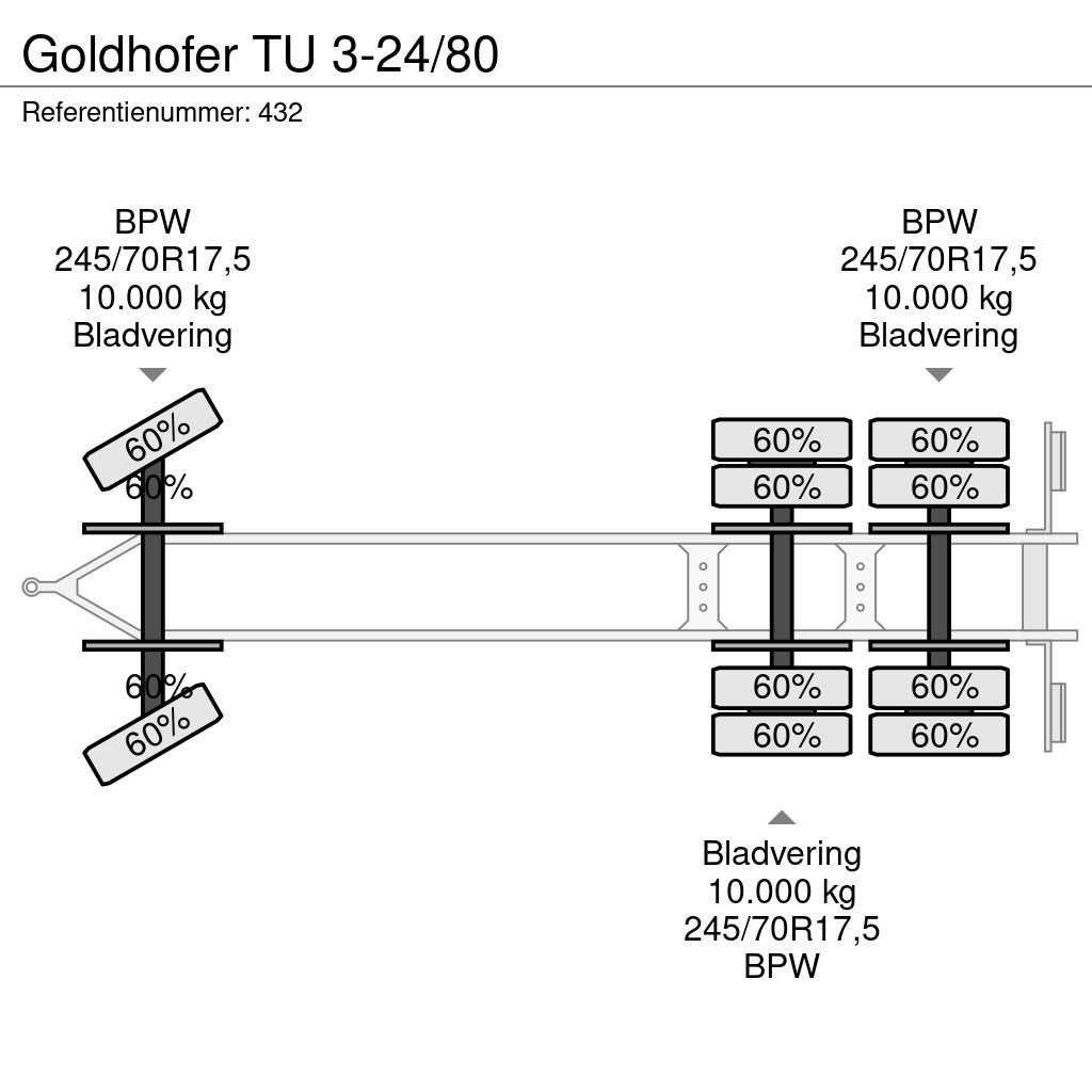 Goldhofer TU 3-24/80 Góndola de cama rebajada