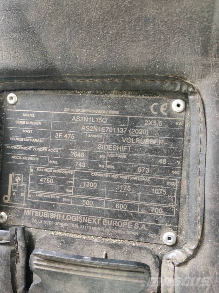 UniCarriers AS2N1L15Q バッテリーフォークリフト