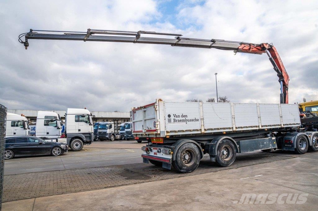  Kwb KIPPER + CRANE/GRUE/KRAN FASSI F245A/5X Andere Auflieger