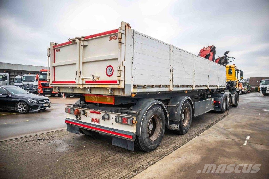  Kwb KIPPER + CRANE/GRUE/KRAN FASSI F245A/5X Andere Auflieger