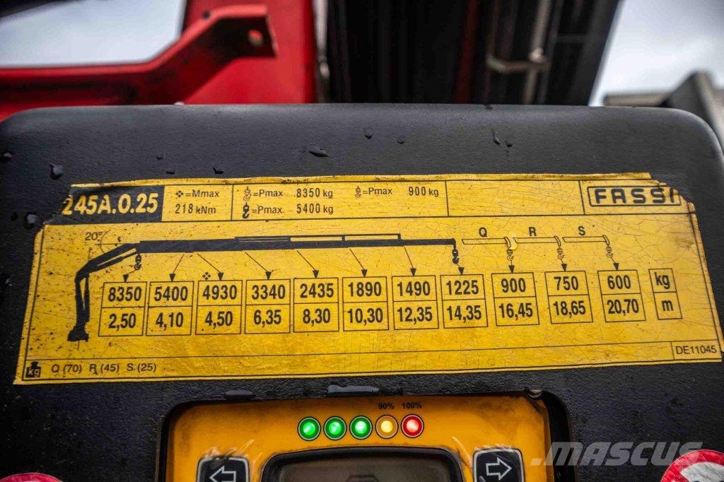  Kwb KIPPER + CRANE/GRUE/KRAN FASSI F245A/5X Andere Auflieger