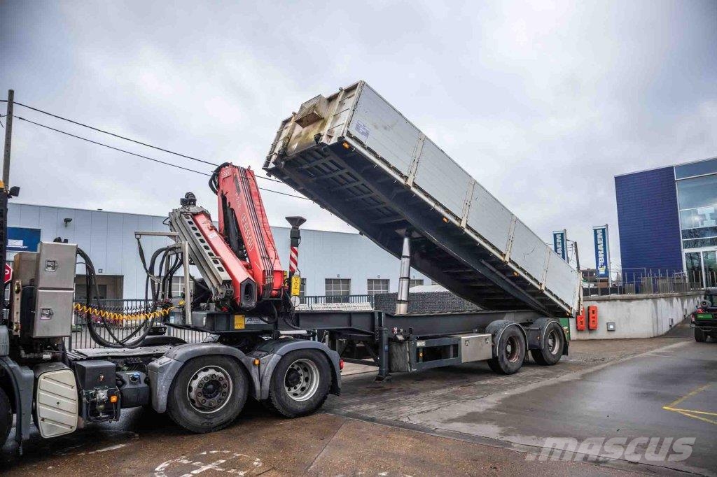  Kwb KIPPER + CRANE/GRUE/KRAN FASSI F245A/5X Andere Auflieger