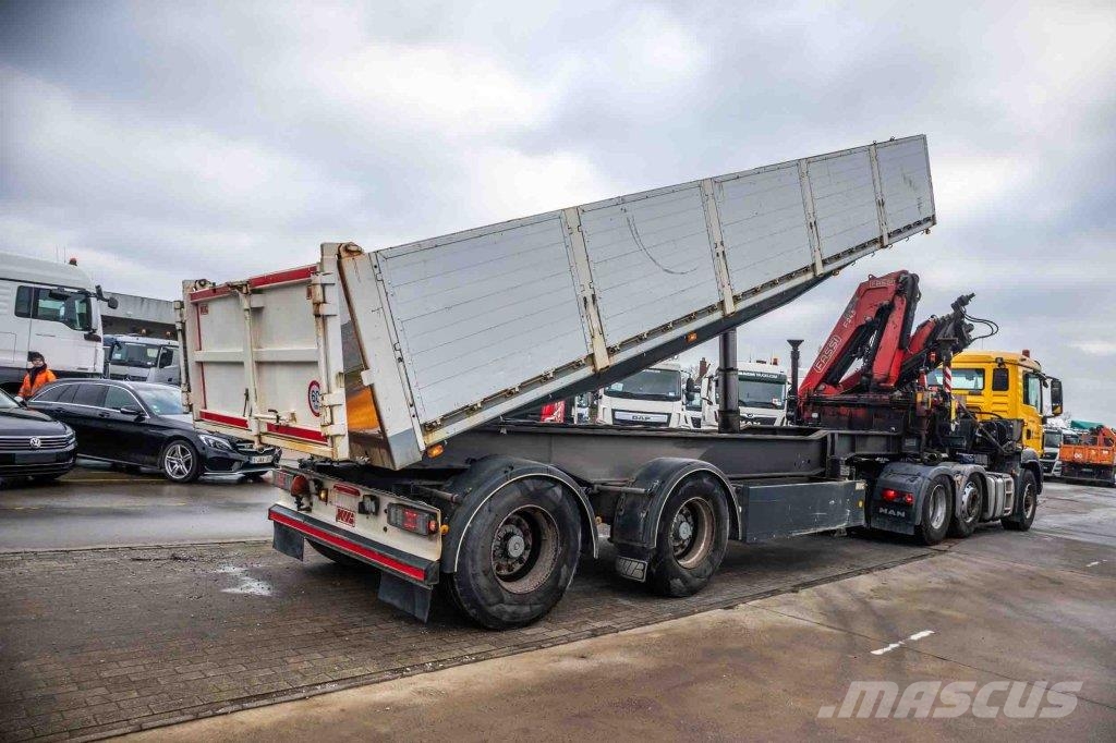  Kwb KIPPER + CRANE/GRUE/KRAN FASSI F245A/5X Andere Auflieger