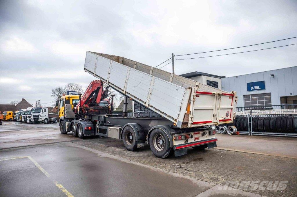  Kwb KIPPER + CRANE/GRUE/KRAN FASSI F245A/5X Andere Auflieger