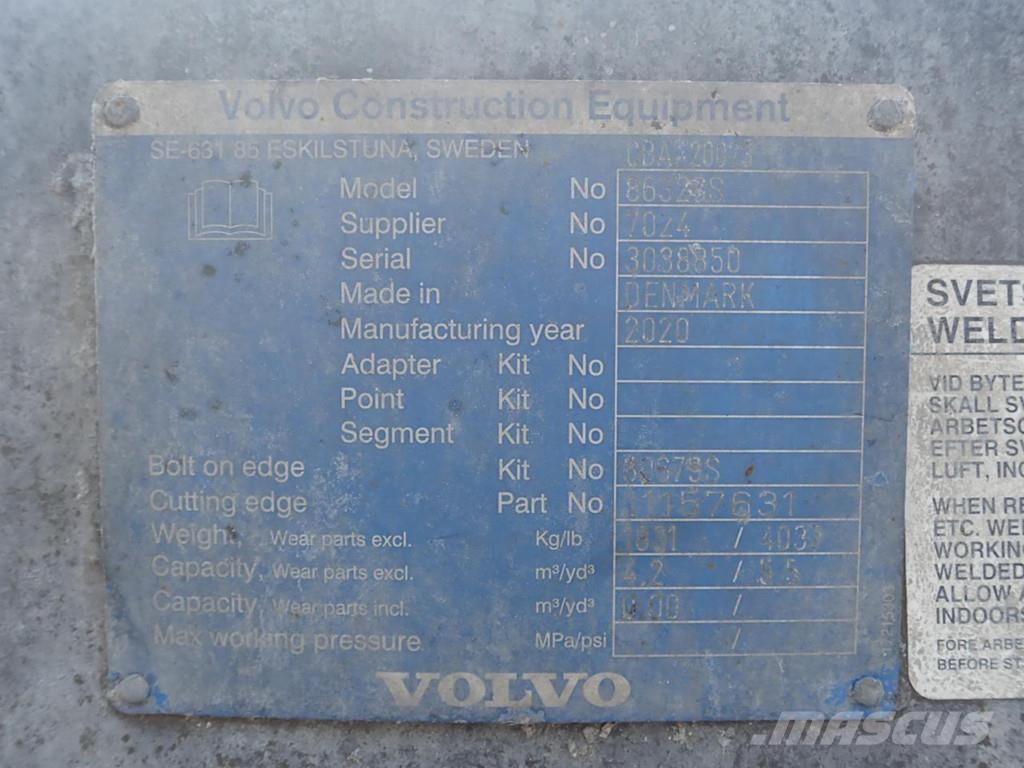 Volvo FA-Schaufel 2.500 mm, 2,4 cbm, Heavy Duty دلاء