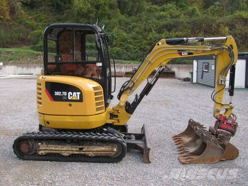 CAT 302.7 D CR POWERTILLT 4 žlice Mini bagri <7t