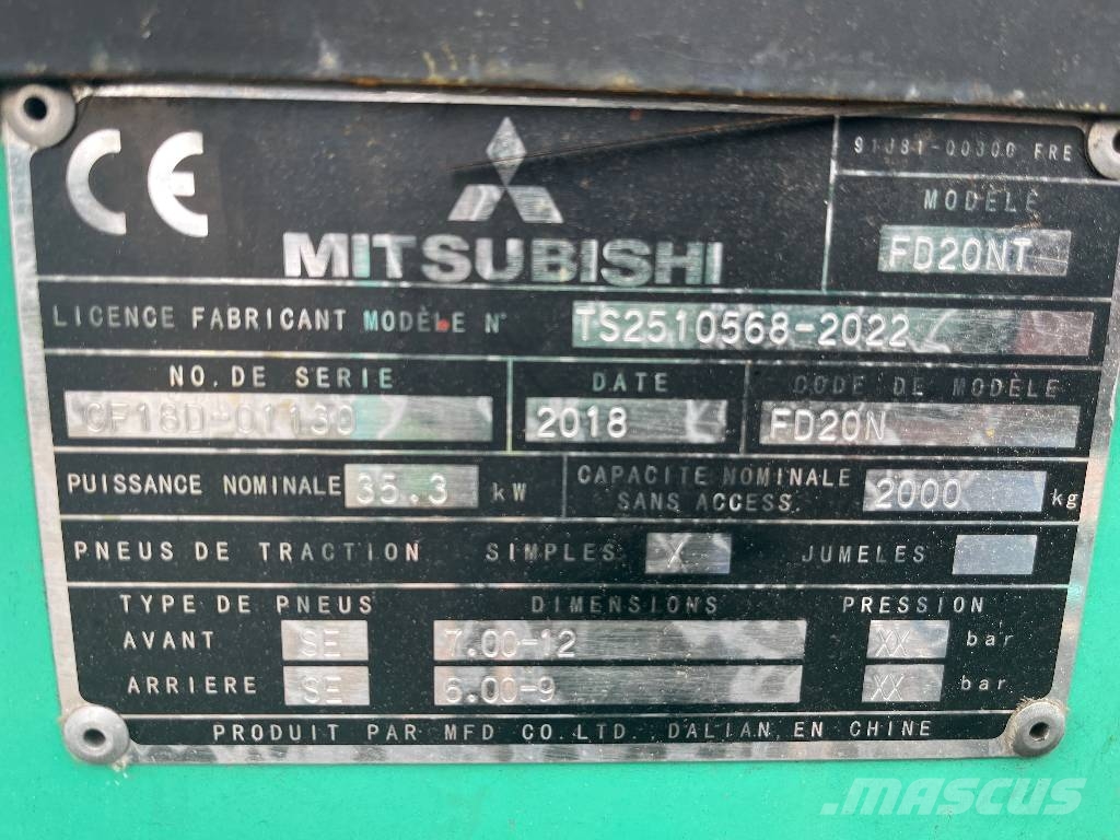 Mitsubishi FD20NT V-4209 IO Dizelski viličari