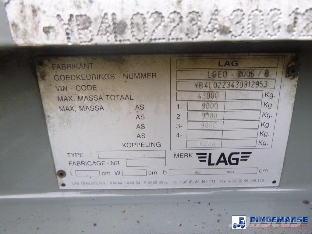 LAG Fuel tank alu 50.3 m3 / 5 comp Tankopleggers